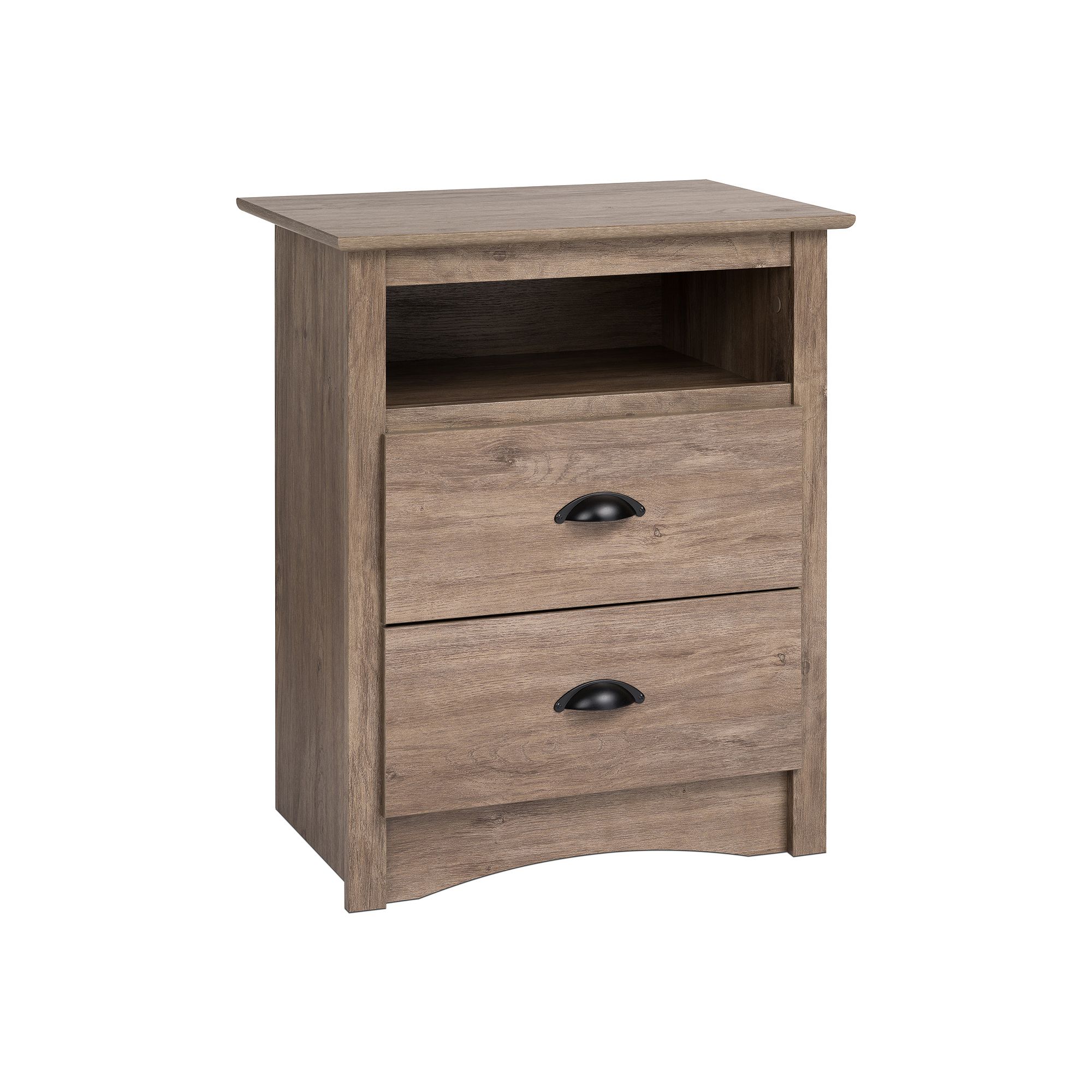Prepac Salt Spring Tall Nightstand, Gray