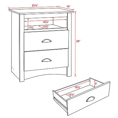 Prepac Salt Spring Tall Nightstand