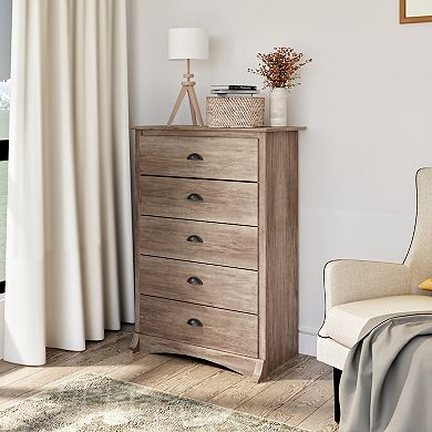 Prepac Salt Spring 5-Drawer Dresser