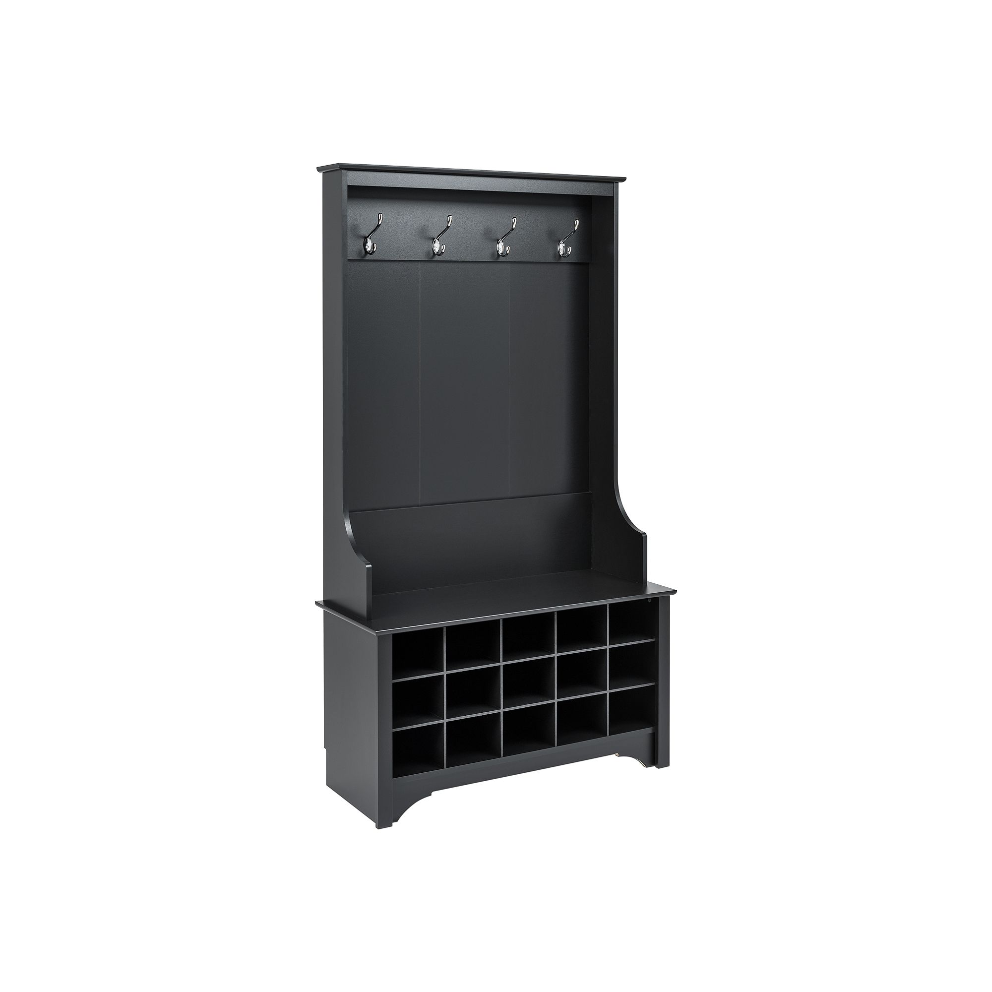 Prepac Hall Entryway Storage Cabinet, Black