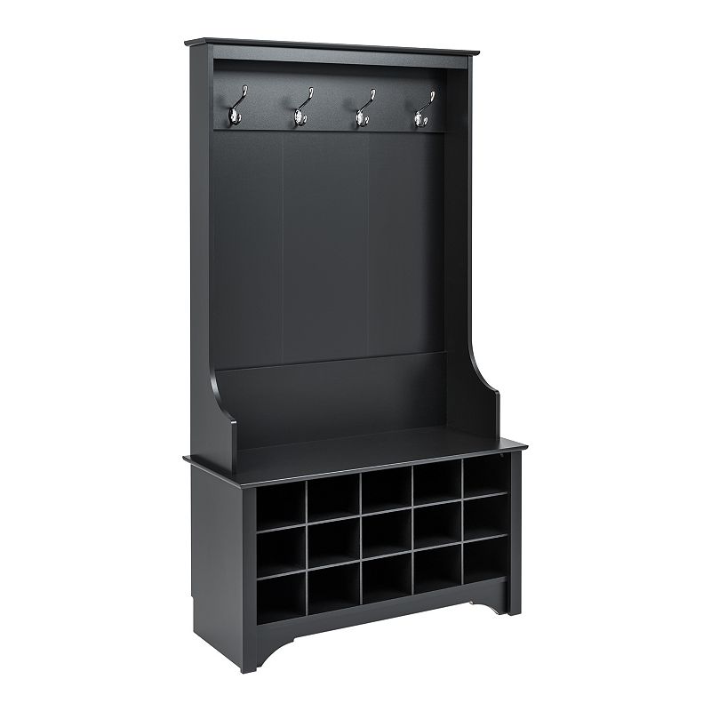 Prepac Hall Entryway Storage Cabinet, Black