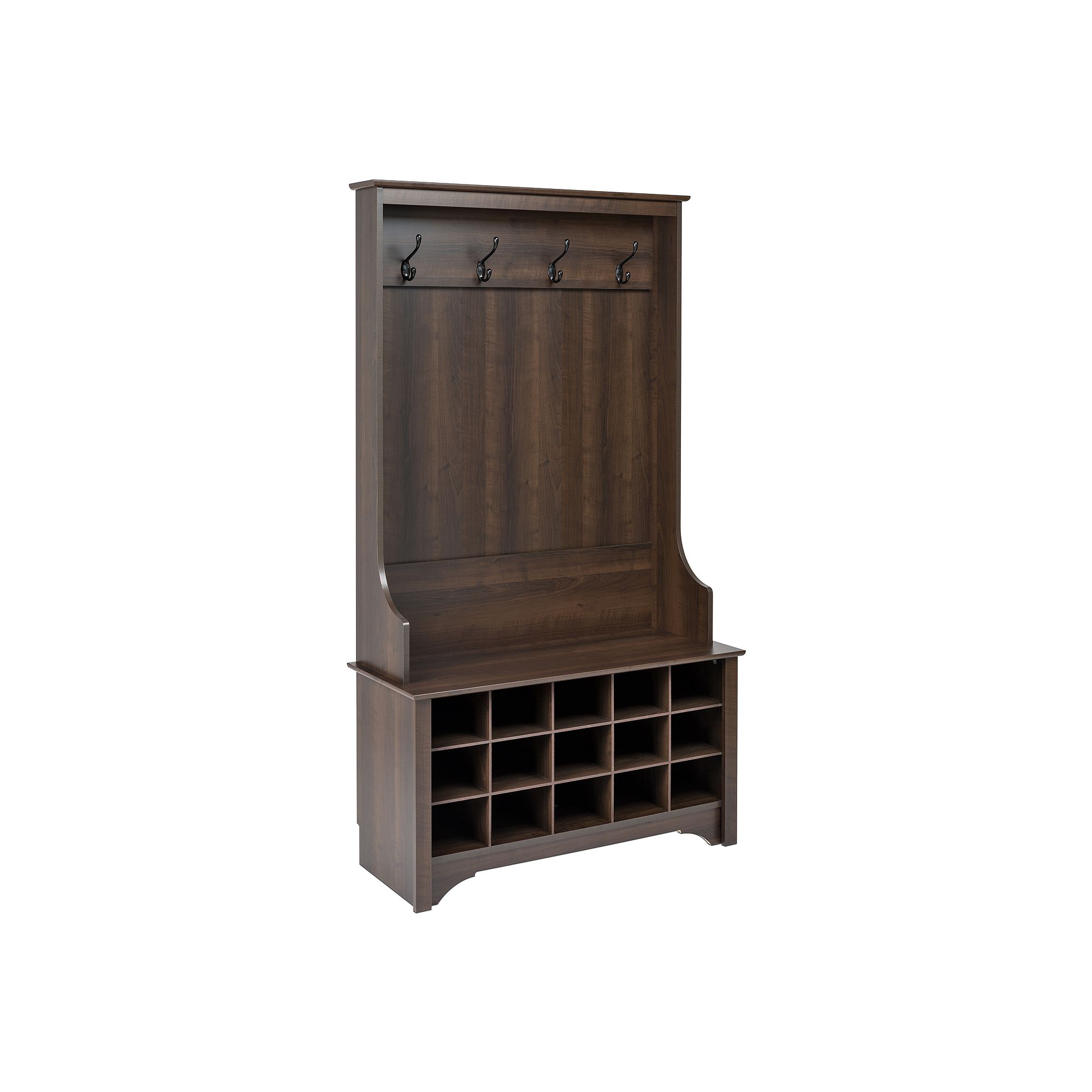 Prepac Hall Entryway Storage Cabinet, Dark Brown