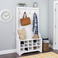 Prepac Narrow Entryway Organizer, White - Set of 4