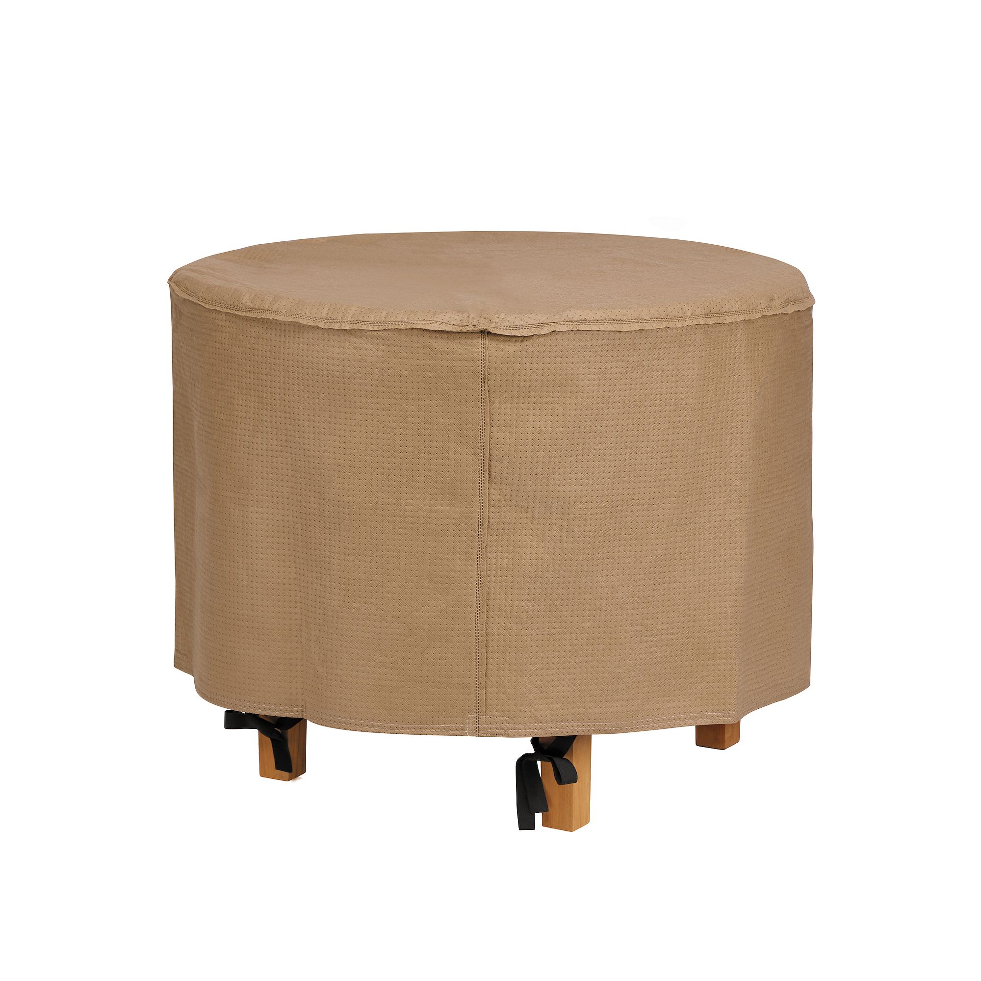 Duck Covers Essential 31-in. Round Patio Ottoman & End Table Cover, Beige