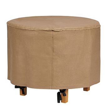 Duck Covers Essential 31 in Round Patio Ottoman & End Table Cover
