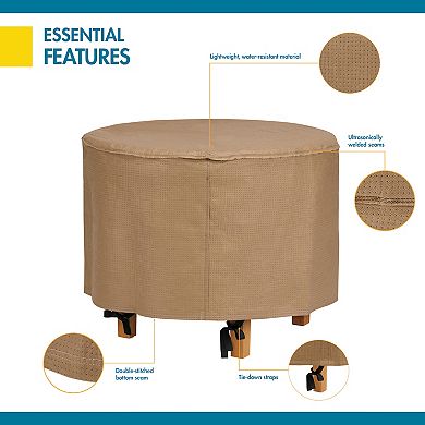 Duck Covers Essential 31-in. Round Patio Ottoman & End Table Cover