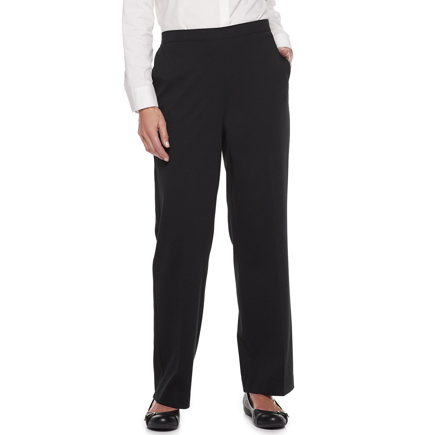 alfred dunner petite pull on pants