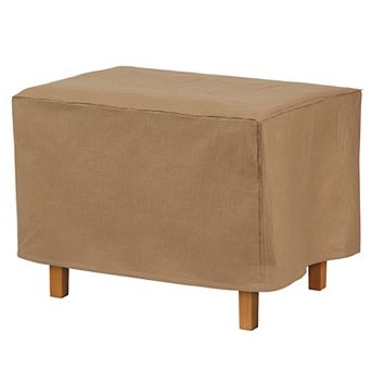 Duck Covers Essential 40 in Rectangle Patio Ottoman & End Table Cover