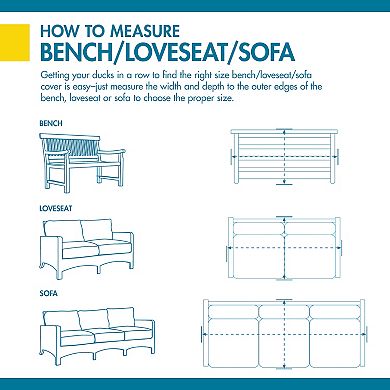 Duck Covers Essential 93-in. Patio Sofa Cover 