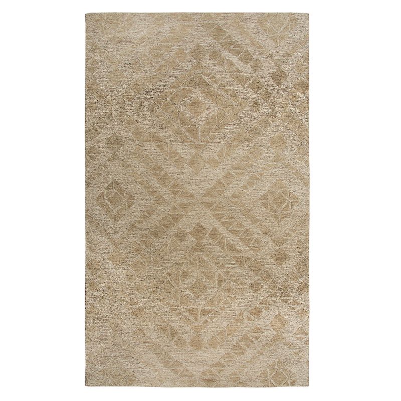 Rizzy Home Fifth Avenue Casual Diamond Geometric Rug, Brown, 8X10 Ft