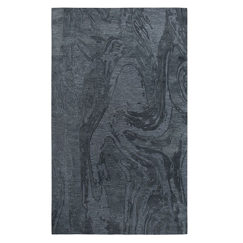 Rizzy Home Fifth Avenue Casual Abstract Striped Rug, Grey, 5X8 Ft