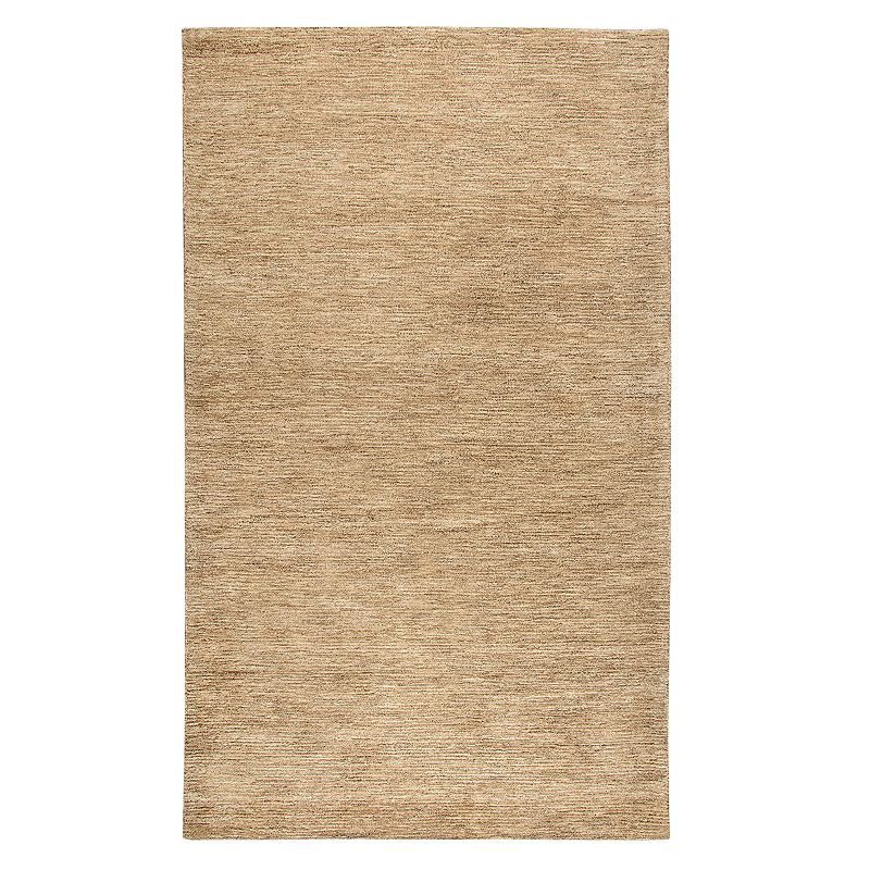 Rizzy Home Fifth Avenue Casual Solid Rug, Brown, 8X10 Ft