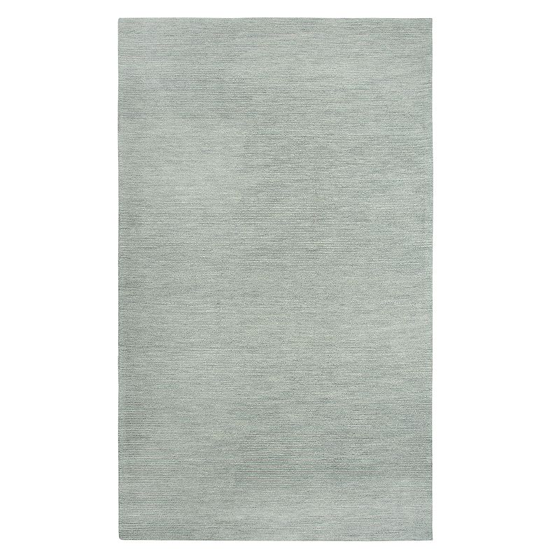 Rizzy Home Fifth Avenue Casual Solid Rug, Grey, 5X8 Ft