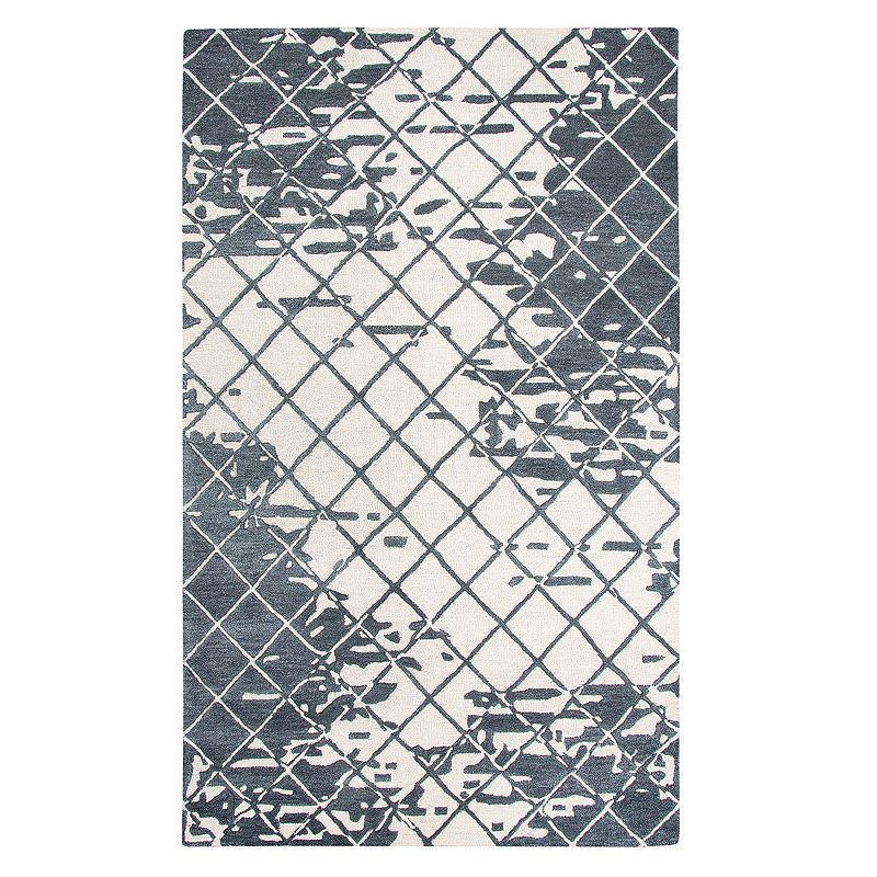 Rizzy Home Idyllic Contemporary Abstract Geometric Rug, Natural, 2.5X8 Ft