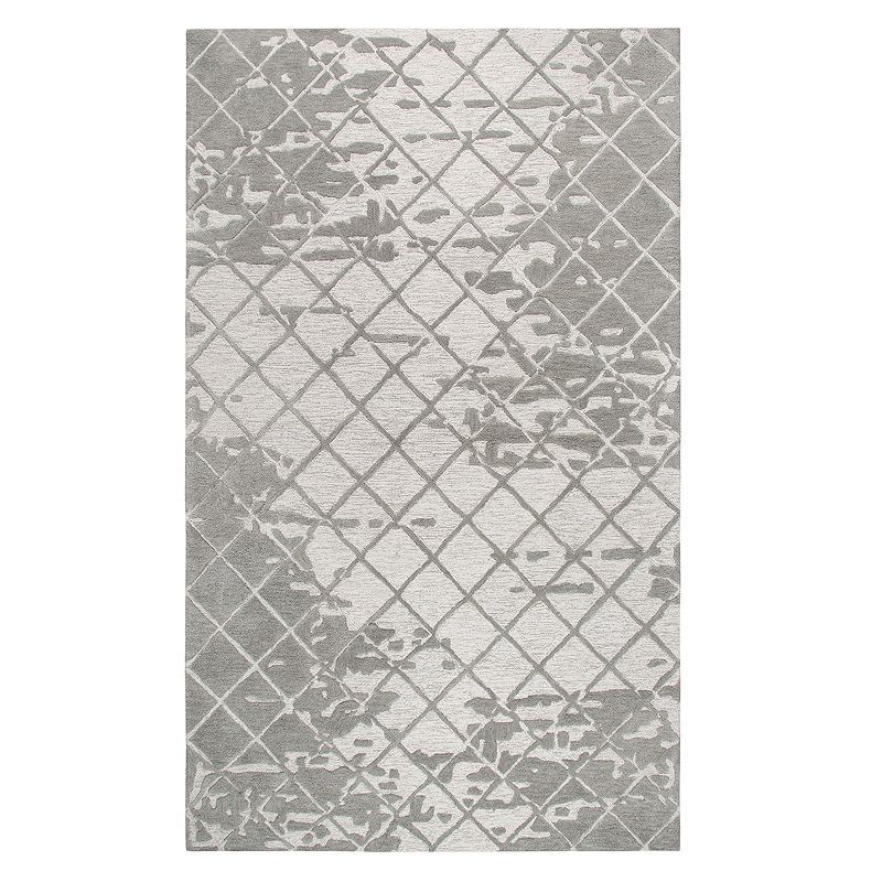 Rizzy Home Idyllic Contemporary Abstract Geometric Rug, Natural, 2.5X8 Ft