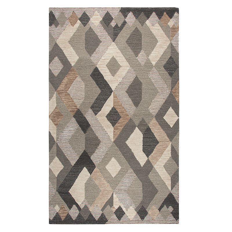 Rizzy Home Idyllic Contemporary Geometric Rug, Natural, 8X10 Ft