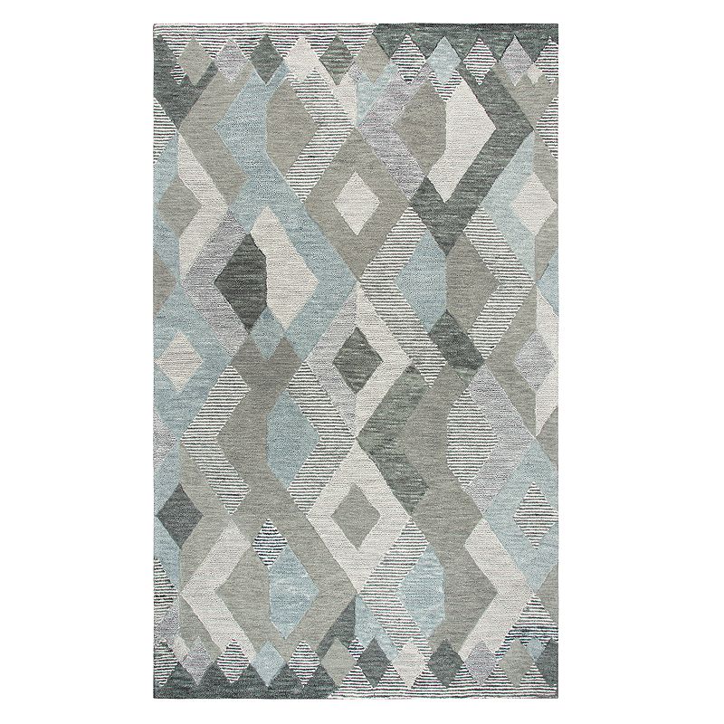 Rizzy Home Idyllic Contemporary Geometric Rug, Natural, 8X10 Ft