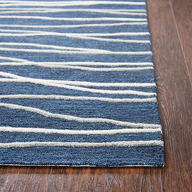 Rizzy Home Idyllic Contemporary Lines Striped Rug