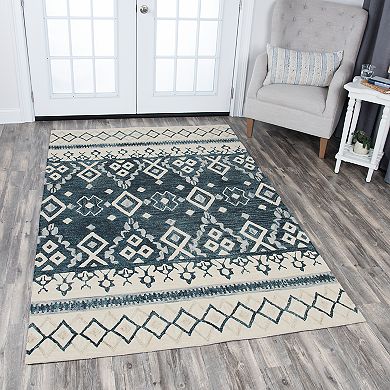 Rizzy Home Opulent Transitional Tribal Geometric Rug