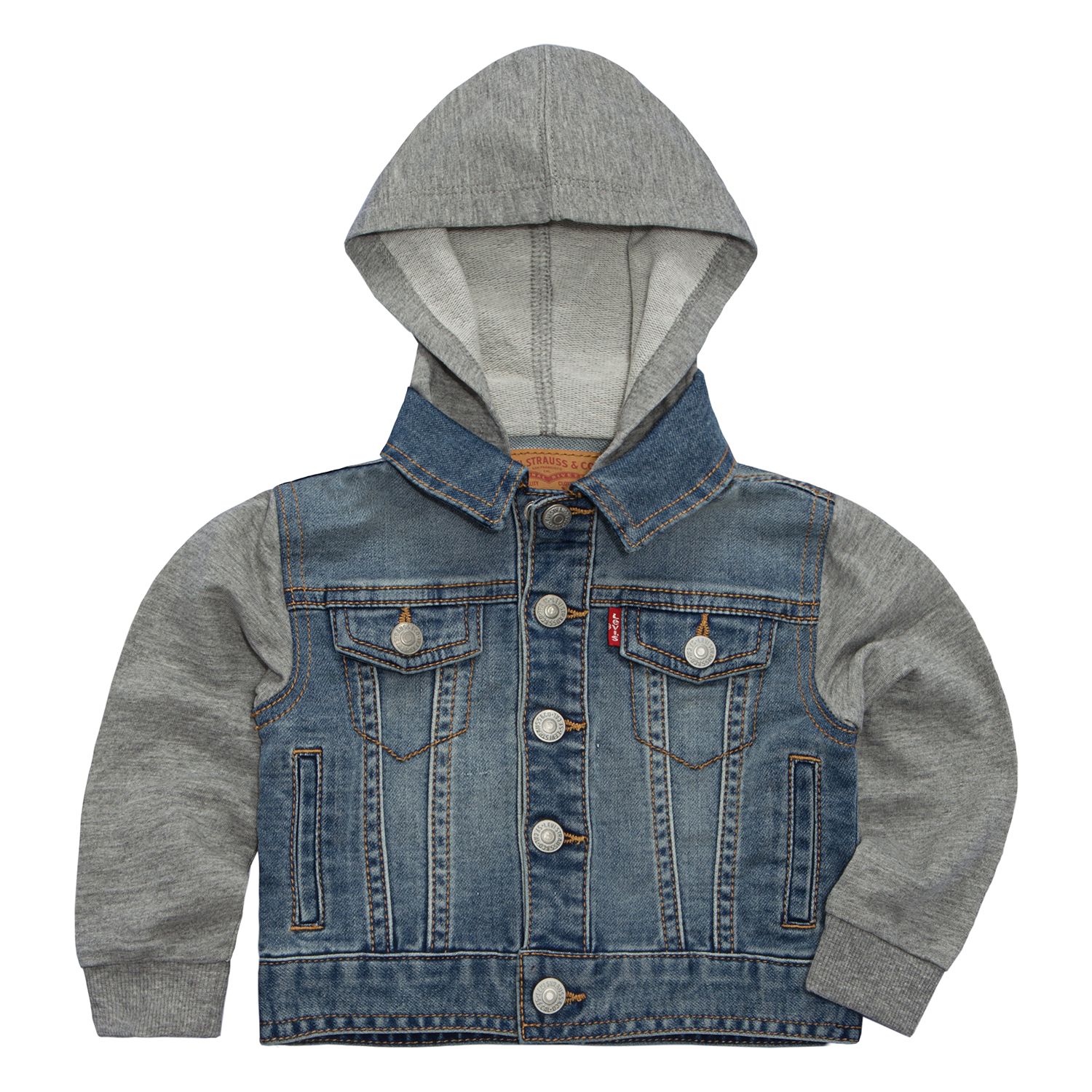 boys hooded denim jacket