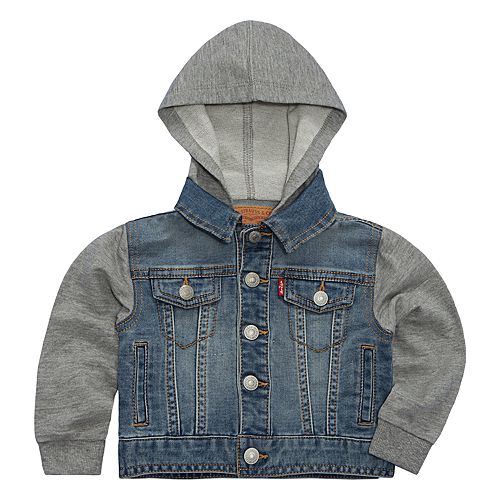 Baby Boy Levi's Indigo Trucker Hooded Denim Jacket