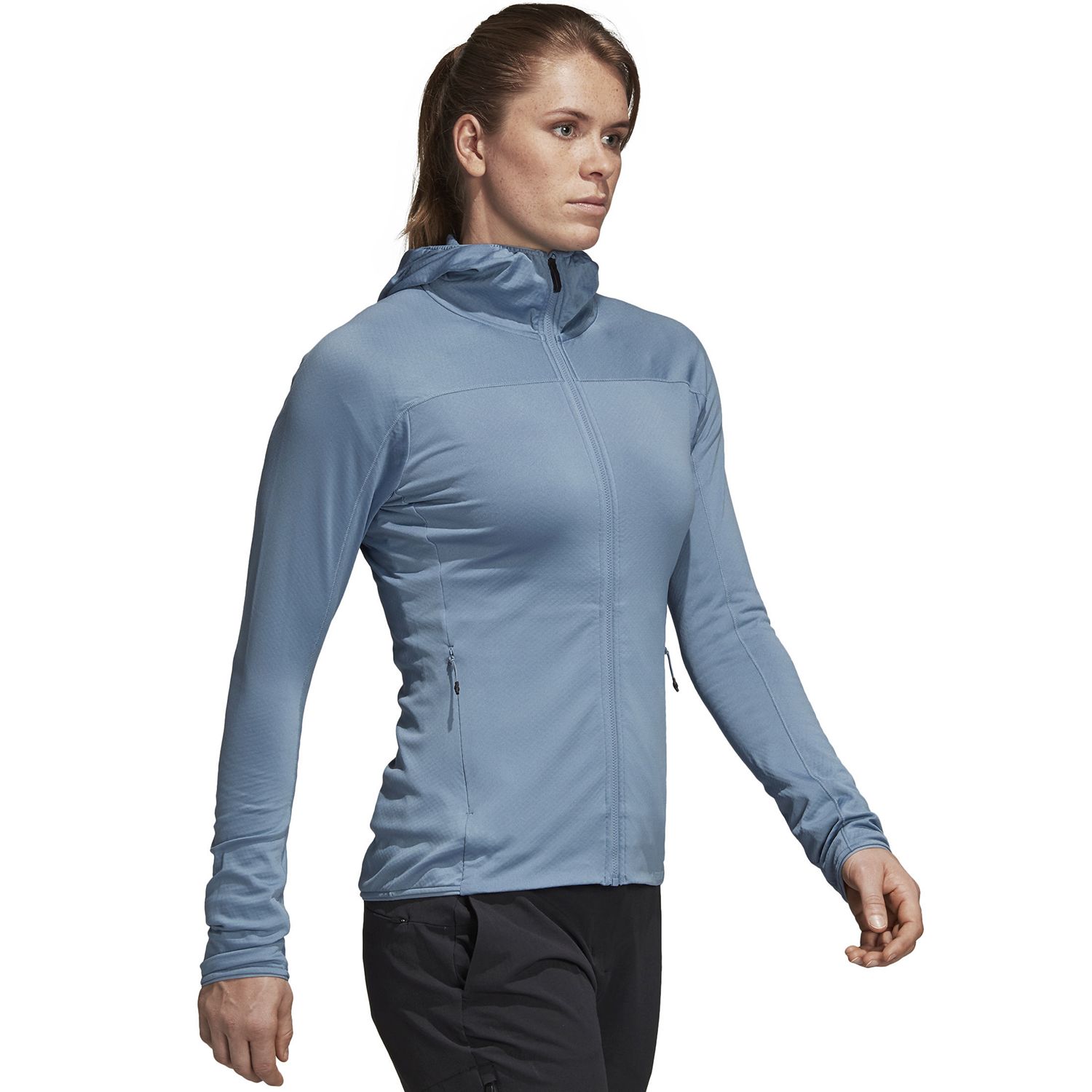 adidas tracerocker hooded fleece jacket