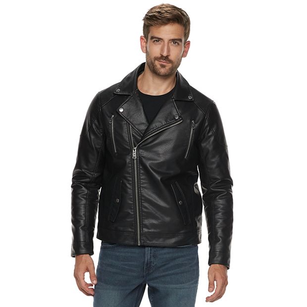 Men's Marc Anthony Slim-Fit Faux-Leather Moto Jacket