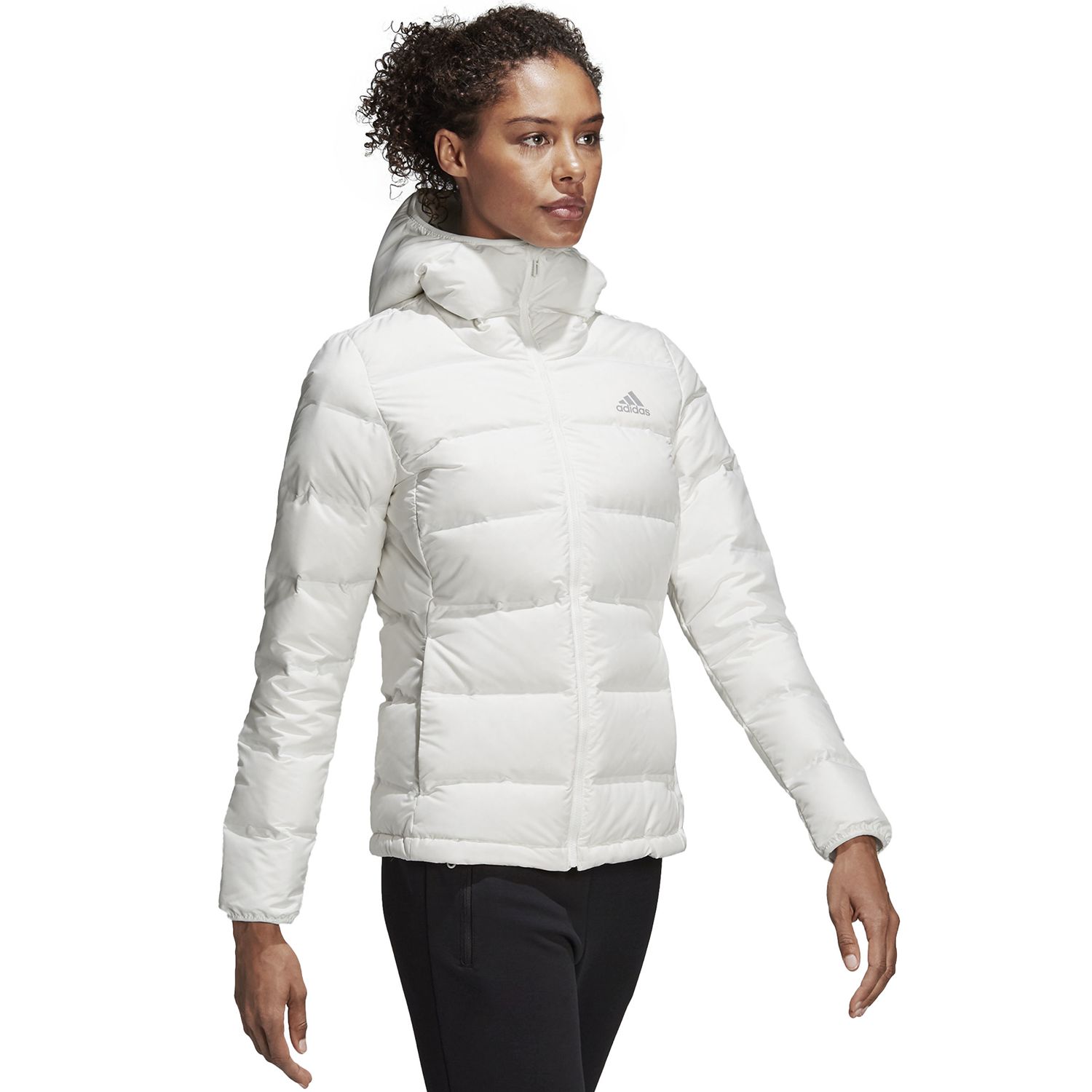 helionic hooded down jacket