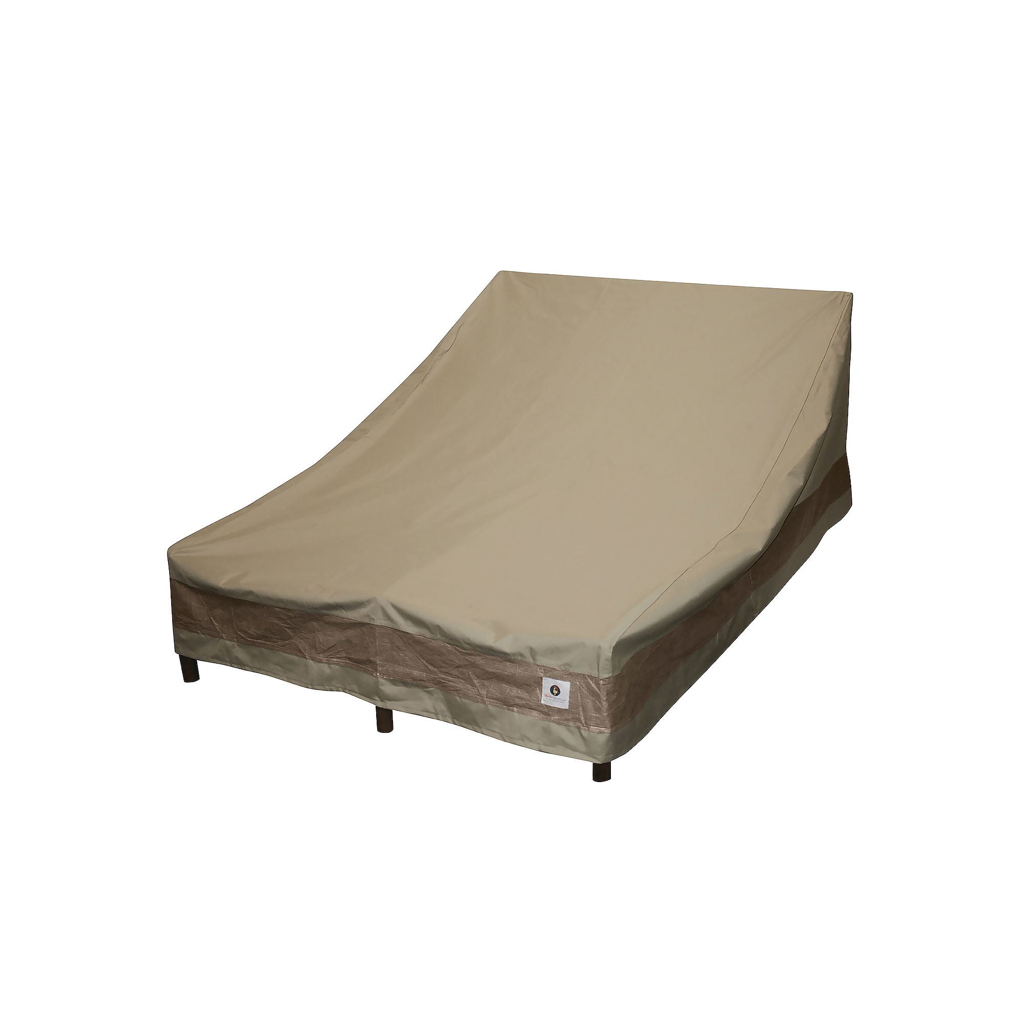Duck Covers Elegant 82-in. Double Chaise Lounge Chair Cover, Beige