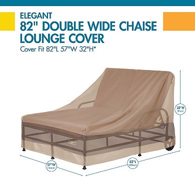 Duck Covers Elegant 82-in. Double Chaise Lounge Chair Cover