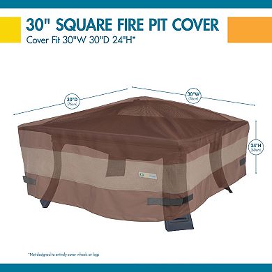 Duck Covers Ultimate 32-in. Square Outdoor Fire Pit Cover 