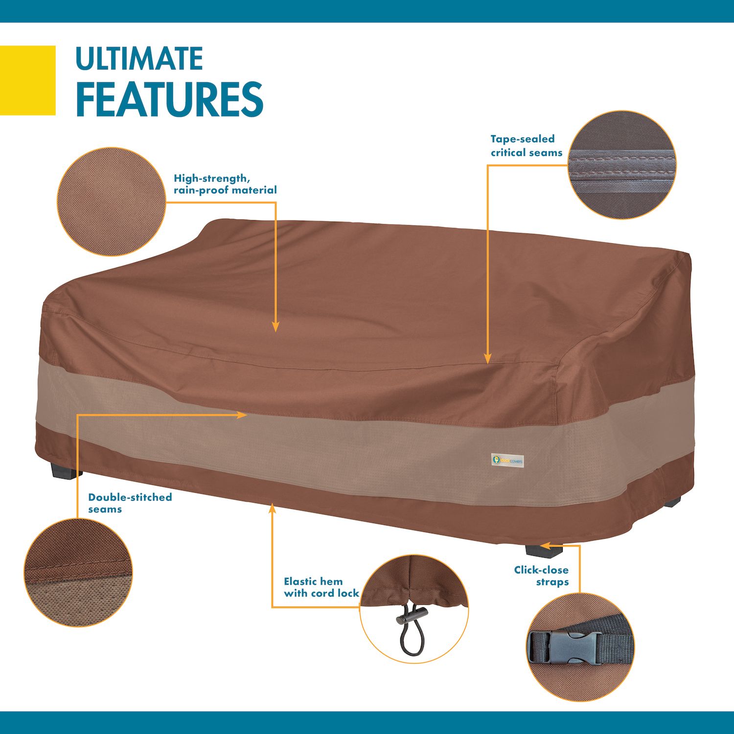 Classic Accessories Duck Covers Ultimate 72 In. L X 57 In. W X 30 In. H Picnic T - 6