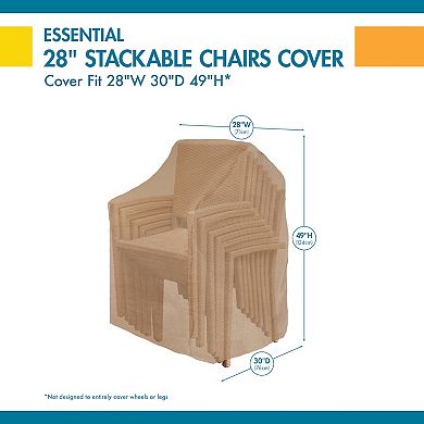 Duck Covers Essential Stackable Patio Chair Cover