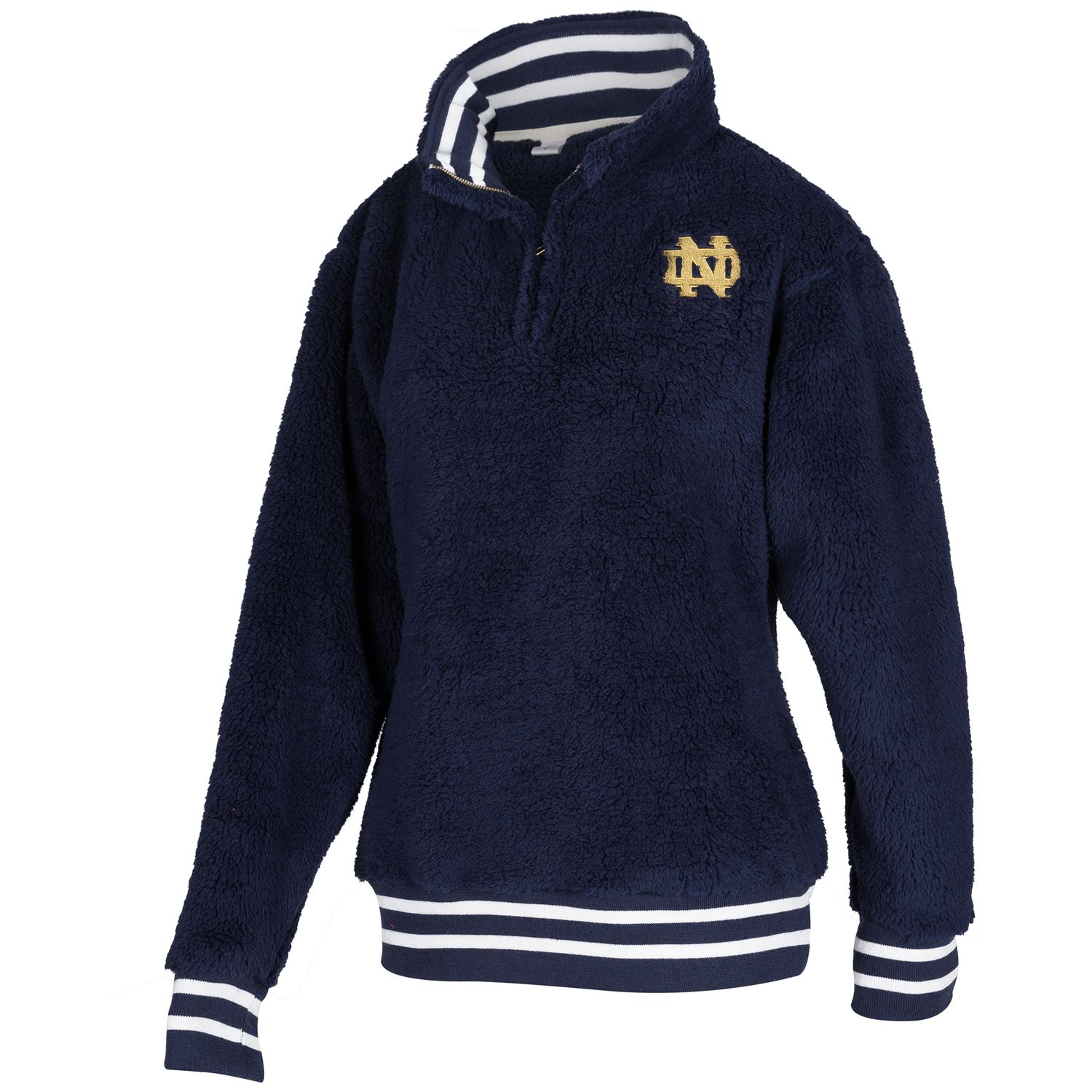 notre dame sherpa pullover