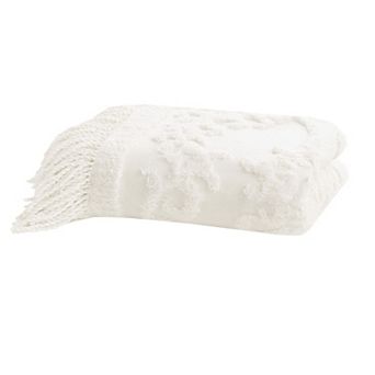 Madison Park Chloe Cotton Tufted Throw Blanket