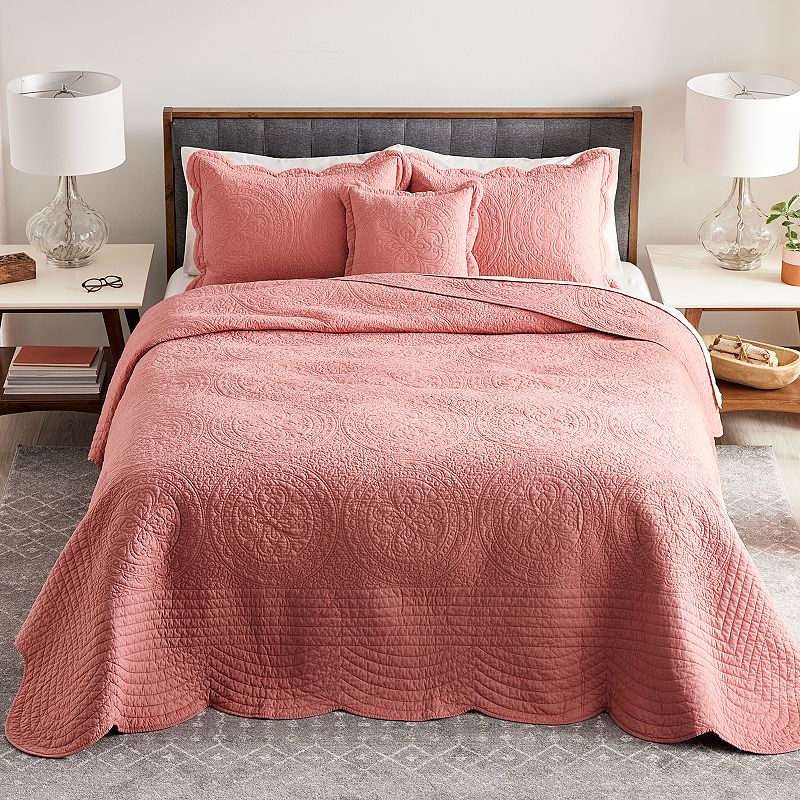 54648053 Sonoma Goods For Life Heritage Solid Bedspread or  sku 54648053