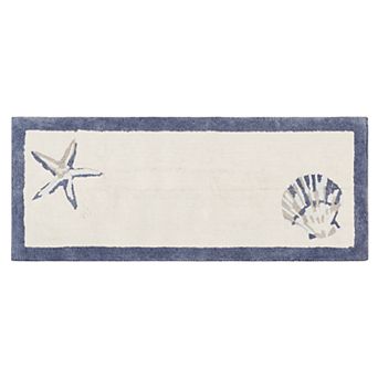 Madison Park Nantucket Cotton Tufted Coastal Bathroom Runner Rug