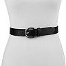 Women's Chaps Casual Jean Belt with Round Buckle