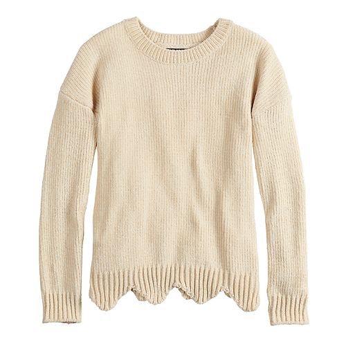 Girls 7-16 It's Our Time Chenille Pullover Sweater