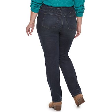 Plus Size Sonoma Goods For Life® Curvy Fit Mid-Rise Straight-Leg Jeans