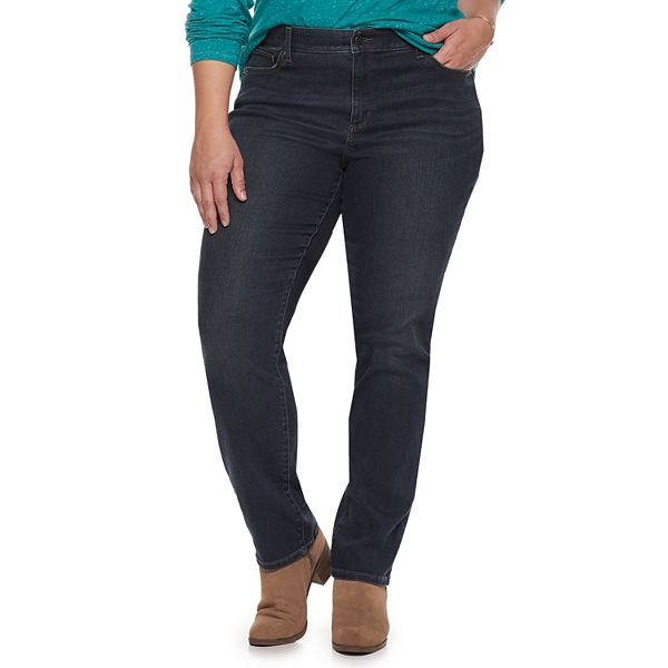 Plus Size Sonoma Goods For Life® Curvy Fit MidRise StraightLeg Jeans