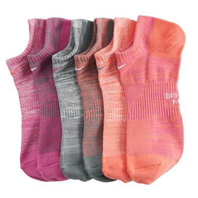 Women's Nike 6-Pack No-Show Performance Socks