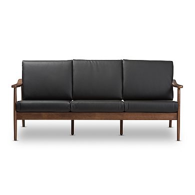 Baxton Studio Venza Mid-Century Modern Sofa 