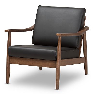 Baxton Studio Venza Mid-Century Modern Arm Chair 