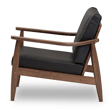 Baxton Studio Venza Mid-Century Modern Arm Chair 