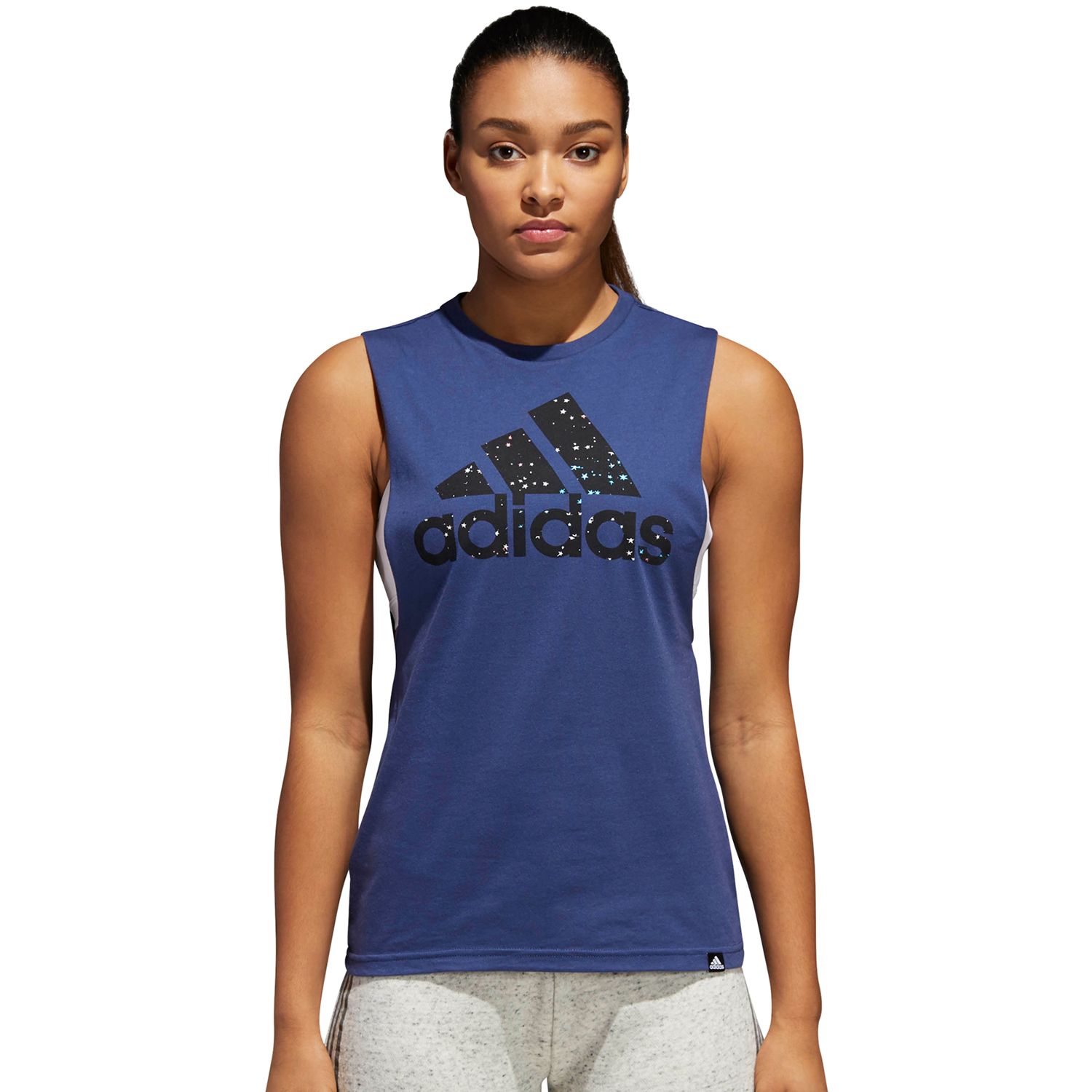 adidas muscle tee women's