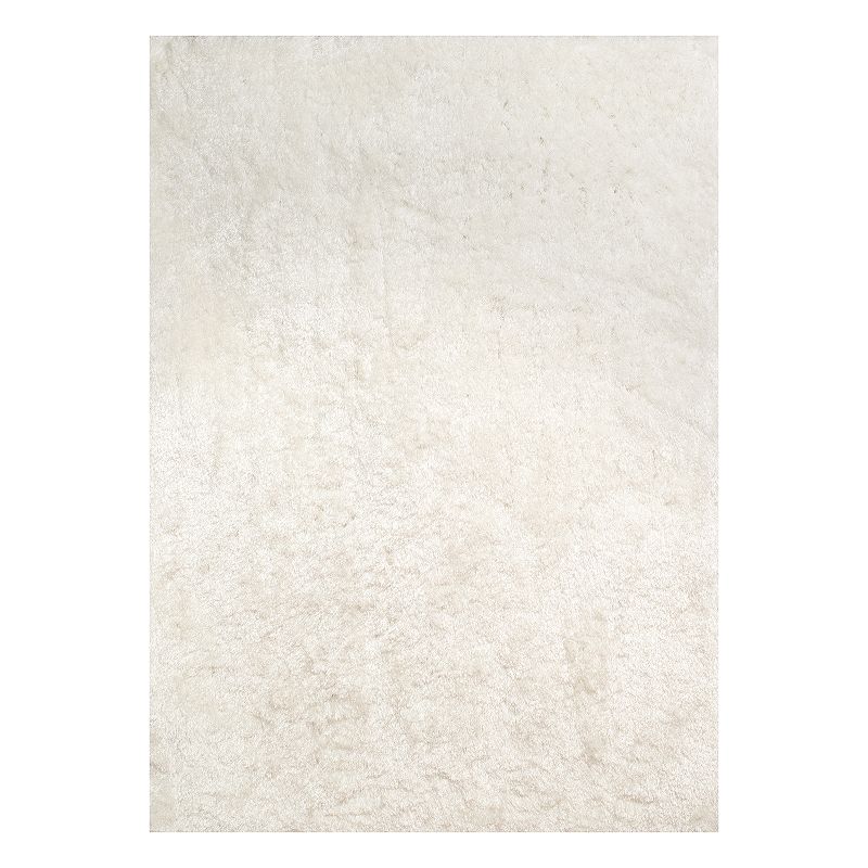 United Weavers Bliss Mercia Solid Shag Rug, White, 8X10.5 Ft