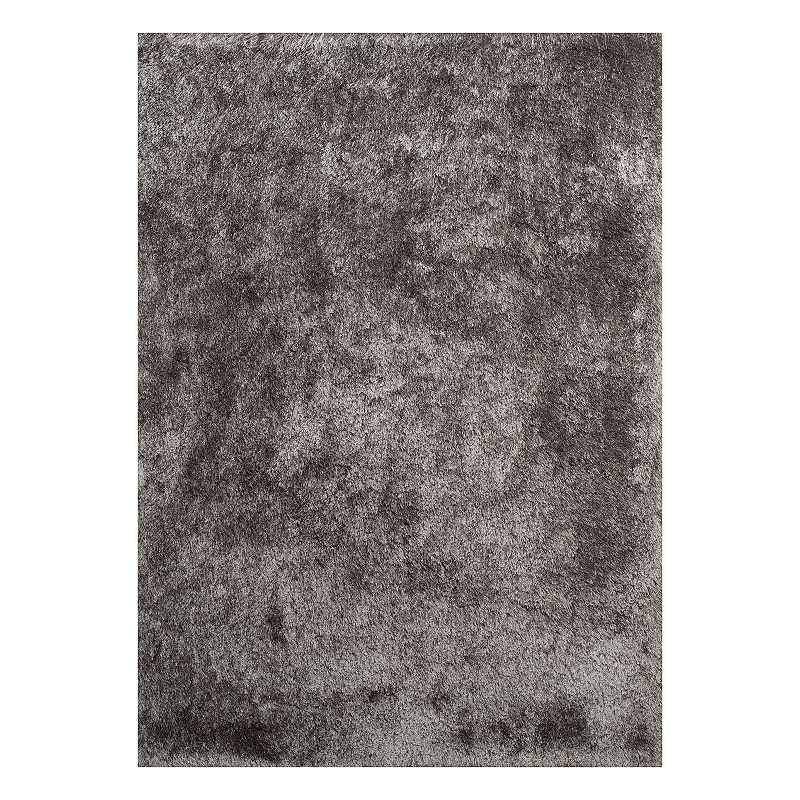 United Weavers Bliss Mira Solid Shag Rug, Grey, 5X7 Ft