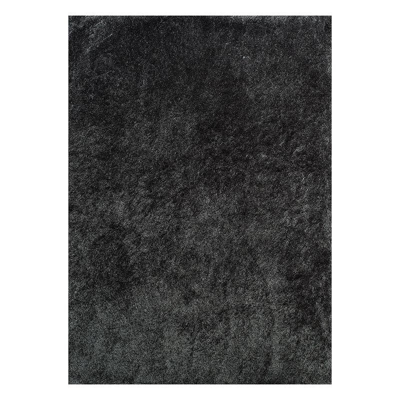 United Weavers Bliss Siena Solid Shag Rug, Dark Grey, 8X10.5 Ft