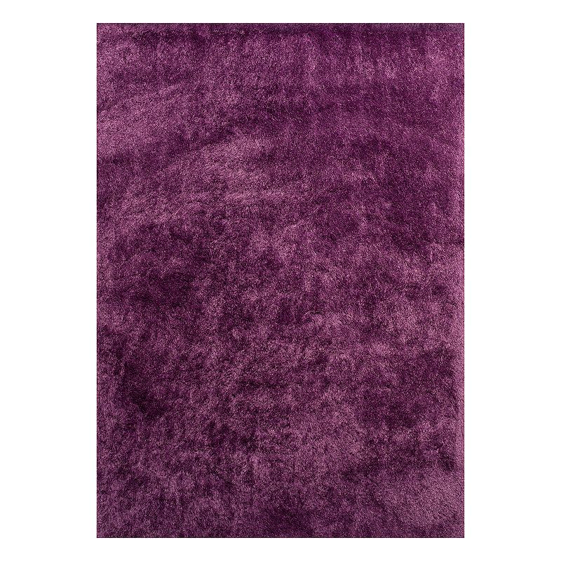 United Weavers Bliss Nubia Solid Shag Rug, Purple, 8X10.5 Ft